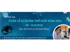 Hưởng ứng tuần lễ Glôcôm thế giới năm 2025 từ ngày 9/3 – 15/3 với chủ đề “Đoàn kết để thế giới hết bệnh Glôcôm”