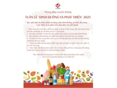 HƯỞNG ỨNG “TUẦN LỄ DINH DƯỠNG VÀ PHÁT TRIỂN NĂM 2025”