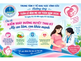 Hưởng ứng Tuần lễ Làm mẹ an toàn năm 2026 Kiểm soát đường huyết thai kỳ – Mẹ an tâm, con khỏe mạnh