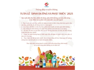 HƯỞNG ỨNG “TUẦN LỄ DINH DƯỠNG VÀ PHÁT TRIỂN NĂM 2025”