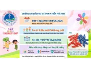 THÔNG ĐIỆP TRUYỀN THÔNG CHIẾN DỊCH UỐNG VITAMIN A NĂM 2026.